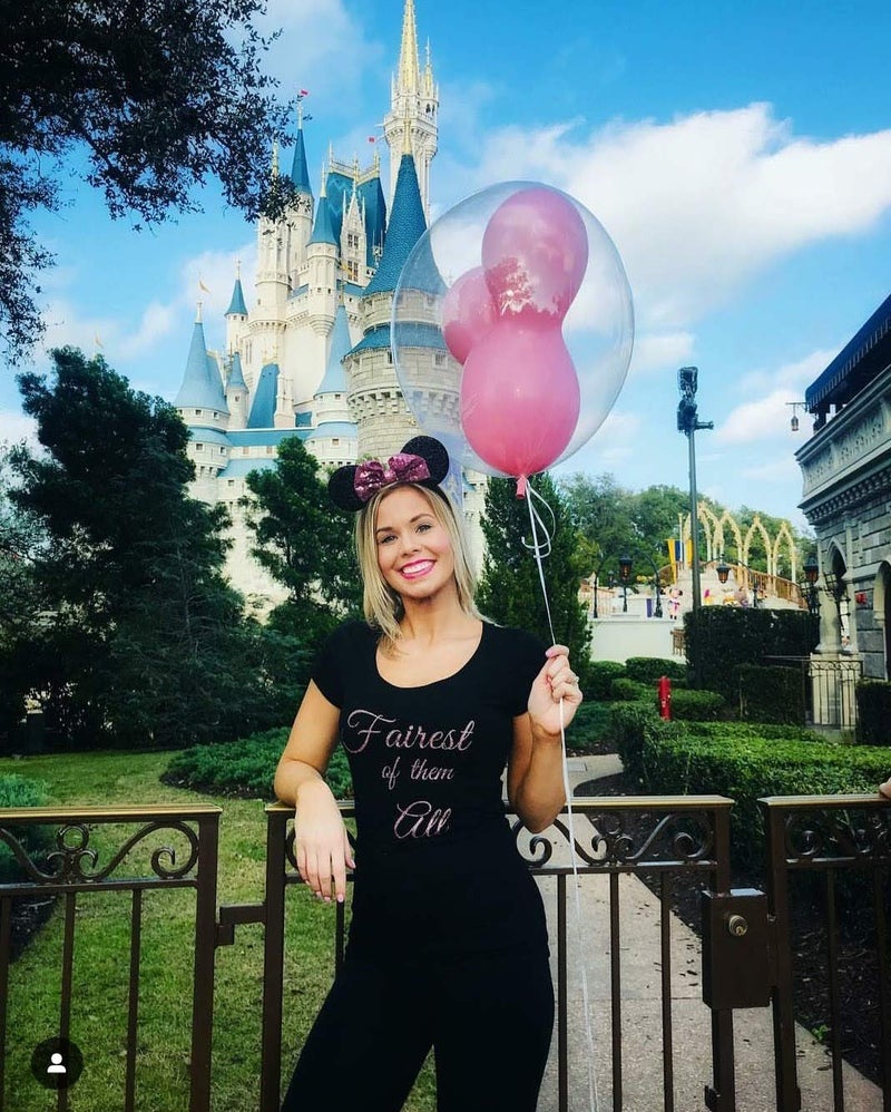 CLGIFT Pink Mickey Ears, Rainbow Sparkly Mouse Ears, Handmade, One Size Fits All - Image 2